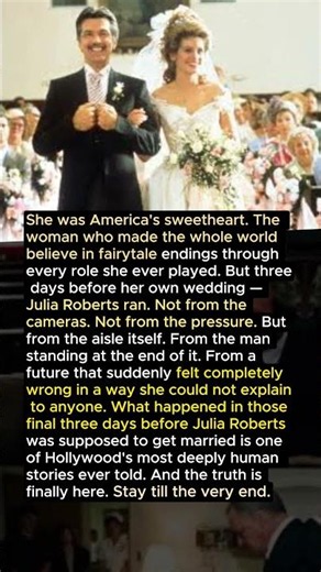 Why Julia Roberts Ran Away From Her Own Wedding — The Truth Hollywood Never Told You