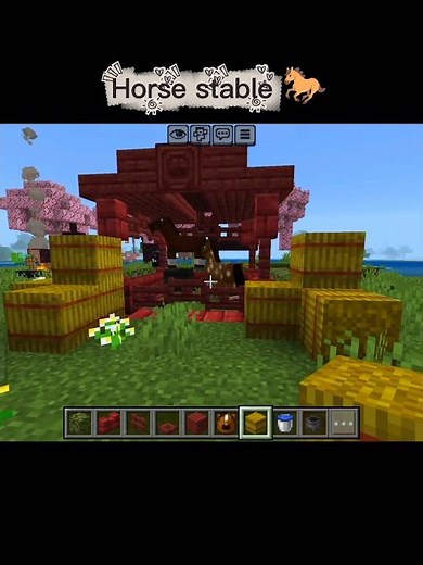 🐎Minecraft Horse stable build #minecraft #shots #minecraftbuild #viral #populer