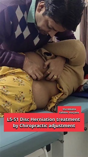 DrRajesh Sharma PT on Instagram: "L5-S1 Disc Herniation treatment by Chiropractic adjustment #slipdisctreatment #backpainrelief #discherniation #sciaticarelief #chiropracticadjustment #trendingreels #reels #health #chiropractic"