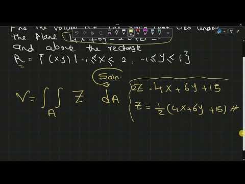 Part 1: Double integration with constant (rectangular) boundaries
