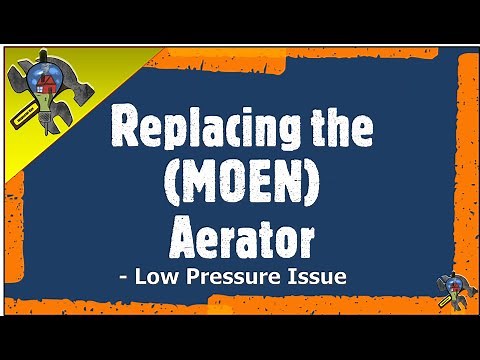 Aerator MOEN, replacement, pressure issue fix - bathroom faucet, sink - inspectorKev