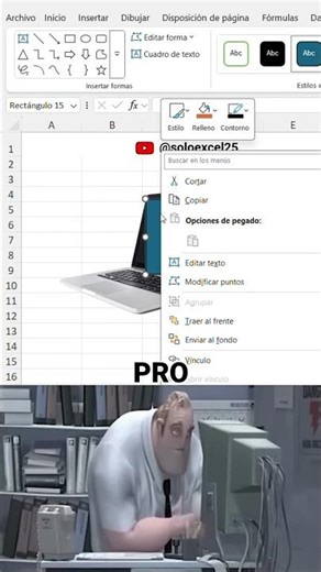 Cómo poner una imagen dentro de una forma en Excel en segundos 🔥
