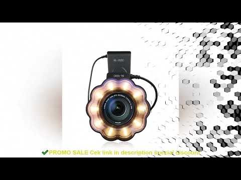 Seafrogs Macro Led Ring Light Flash Speedlite with Adapter ring for Nikon D5100 D3100 Series Canon 5