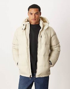 Polo Ralph Lauren Gorham icon logo insulated down puffer jacket in sand | ASOS