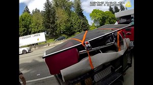 Bold move to share your junk with the world. This gentleman cruised past one of our troopers when garbage flew out of his trailer like confetti at a bad parade. Twenty-six million pounds of litter is tossed or blown onto Washington roadways every year. An estimated 40% comes from unsecured cargo and debris that falls or is blown out of pickup truck beds, trailers, and boats. Remember to #SecureYourLoad! For tips on how to secure your load, visit SecureLoadsWA.org. #YourWSP | Washington State Pat