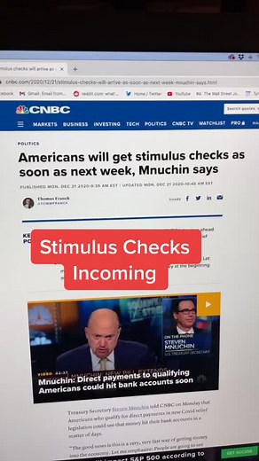 Stimulus Check News! #stimulus #stimuluscheck #learnontiktok #tiktokpartner