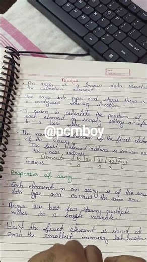 Arrays, #Data structure, properties