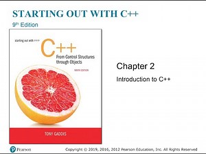 Chapter 2 Introduction to C++