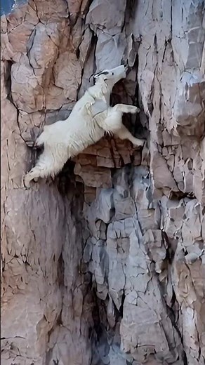 Mountain Goats on a Knife-Edge Ridge 😨– Nature’s Fearless Climbers