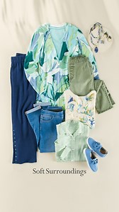 1.8K views | Channel the joy of the season in captivating colors and prints. Shop new ways to wear them, now at Soft Surroundings. | Soft Surroundings | Facebook