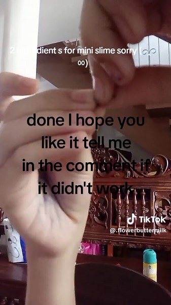 slime tutorial 2 ingredient only❤