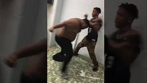 Big Boy Couldn’t Take The Punches Little Guy Was Throwing At Him!