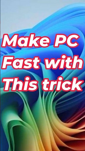 "Windows Hidden Trick to Make Your PC Faster 💻"