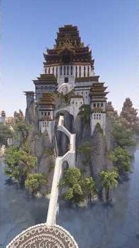 Insane Asian Ancient City Build #minecraft #minecraftshorts #minecraftsurvival #minecraftbuilding