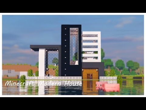 【Minecraft】 Modern House Tutorial | House Design | How to Build