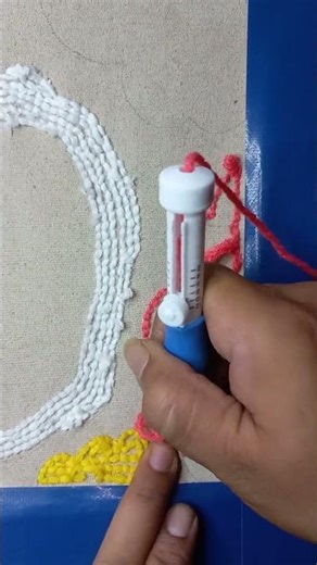 Punch needle embroidery technique #craft