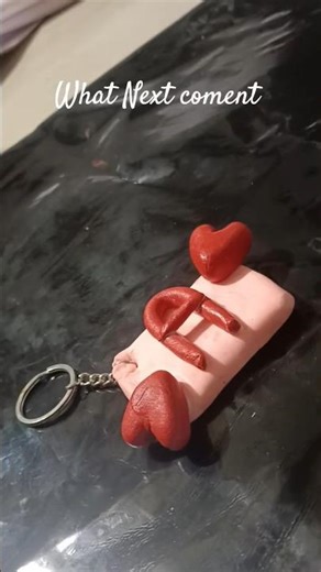 Homemade Letter Keychain for besties ☺️ #craftyhome #crafterAlfiya #diy #trending #viralshorts