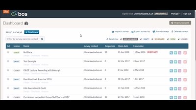 JISC Online Surveys - Exporting Data to Minitab