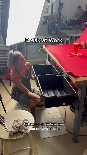 Break in case of beer emergency. Here’s a behind the scenes look at a video shoot at our food studio. #foodcontentstudio #foodcontent #recipedeveloper #recipedevelopment #foodstylist #foodcontentcreator #foodstyling #foodcontentcreators #beer