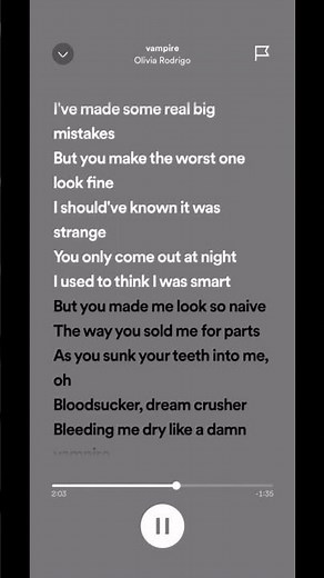 vampire (clean) lyrics