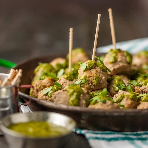 Peruvian Chicken Meatballs with Green Sauce (Drop Meatballs) Recipe - The Cookie Rookie®