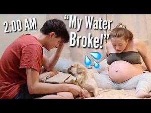My Water Broke PRANK On Husband! *He Freaked Out*