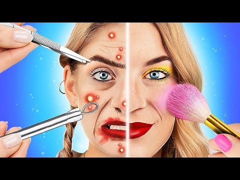 D'Intello à Populaire/ Relooking Extrême avec des Astuces Beauté de TikTok