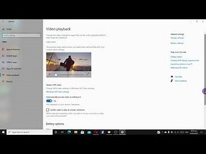 How to check and uncheck i prefer to play video at lower resolution in Windows 10?