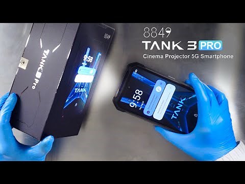 Unihertz 8849 TANK 3 PRO Projector 5G Best rugged Smartphone 2024 review & unboxing