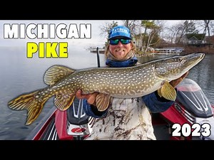 Michigan Spring PIKE Fishing 2023 | How to Catch Northern Pike