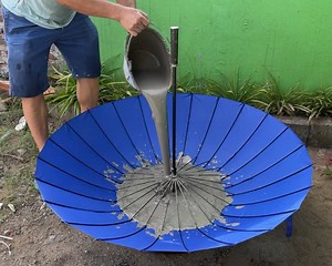 Creative Artwork Project From Cement and Umbrellas. | Creative Crafts