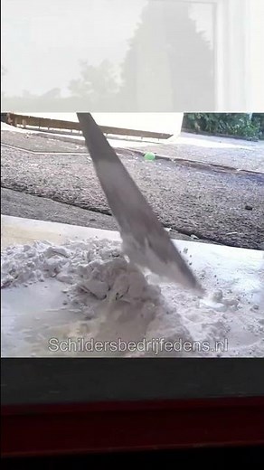PAINTING A BROKEN EXTERIOR WALL