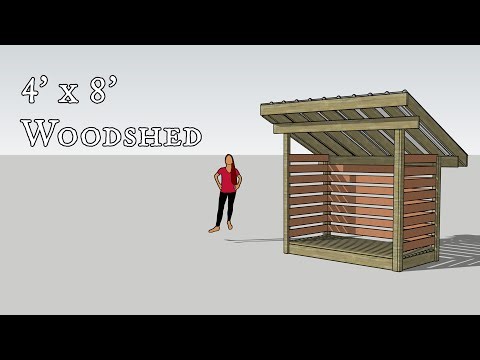 Step by step instructions to build a simple woodshed in a day.
