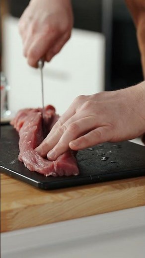How to stuff a pork tenderloin #knifeskills #pork #cookingtips