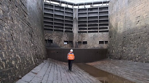 Delve deep into the history of the #CaledonianCanal! From a lock chamber as large as an upside down cathedral, to 200 year old masons' marks. On Friday the 8th of March, we welcomed the public down into a drained canal chamber at Fort Augustus to find out more about the essential works made possible by £5.35 million additional funding from The Scottish Government. | Scottish Canals