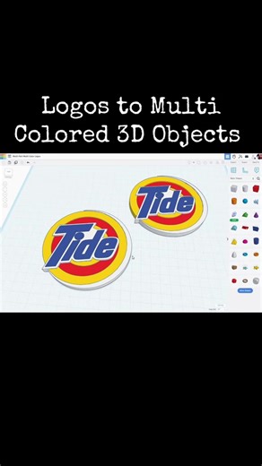 TinkerCAD Tips: Transforming Logos into Multicolored 3D Objects