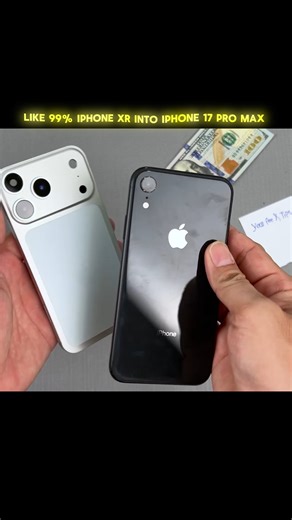 Turn iPhone XR Into iPhone 17 Pro 😳 99% Same Look #tech #techshorts #iphone #viral