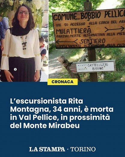 Rita MONTAGNA e quella tragica fatalità, l’escursionista torinese MORTA a 34 anni in VAL PELLICE