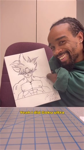 MR. HANDI•CAPE•ABLE 🚹😎💯 on Instagram: "I saw the request out there👀 So here’s another drawing with another message for somebody that needed to hear this‼️🤞🏾| What should I draw next⁉️ #Dragonball #art #viral #explore"