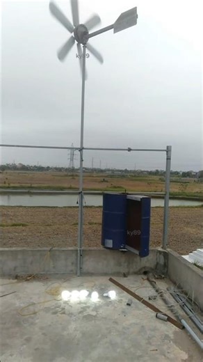 harnessing the power of wind to generate electricity.