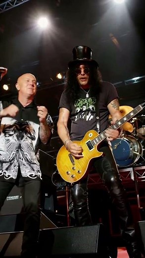 Slash & Angry Anderson Rock MTV Classic Launch in Melbourne at Palace Theatre