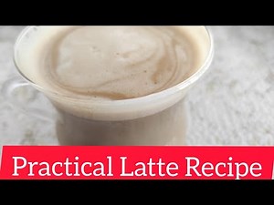 How to make latte without a machine at home?|Practical Latte recipe☕
