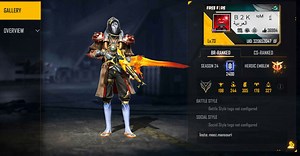 B2K's Free Fire ID, stats, real name, YouTube views, and monthly earnings