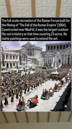 The full-scale recreation of the Roman Forum built for the filming