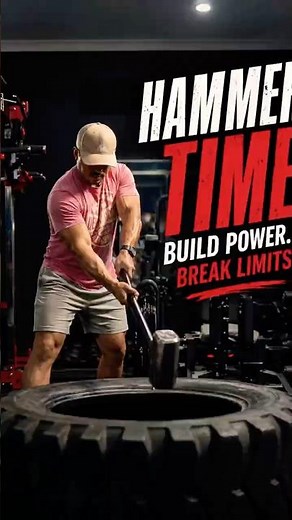 Build power with sledge hammer workout