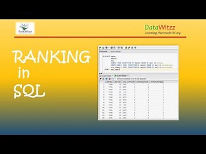 RANK IN SQL | RANK AND DENSE RANK IN SQL | SQL RANKING FUNCTION | DENSE_RANK IN SQL
