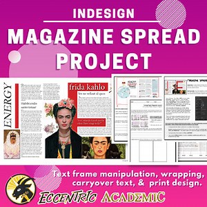 InDesign - Magazine Spread with Written and Video Tutorials