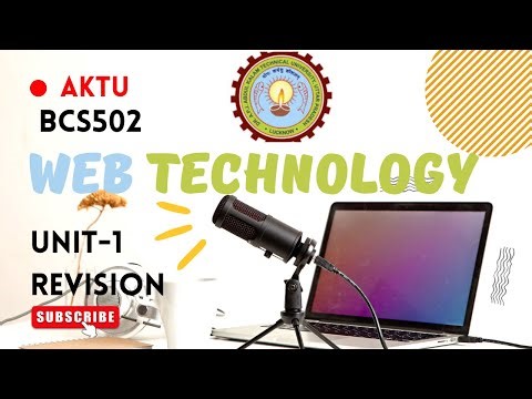 Web Technology AKTU Unit 1 | Full Revision Live | HTML, XML, WWW, Protocols | Exam Special