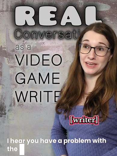 Almost verbatim conversation I once had as a video game writer. And yes, ultimately I threw out about 600 lines of dialogue. She would have been a really great character 😭 #writerproblems #gaming #gamewriting #gamedev #writerhumor