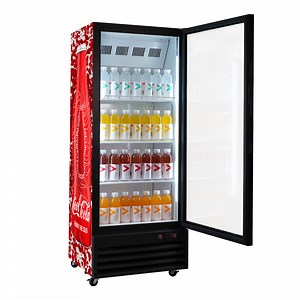 [Hot Item] Supermarket Upright Drinking Display Glass Door Coca-Cola Fridge Equipment